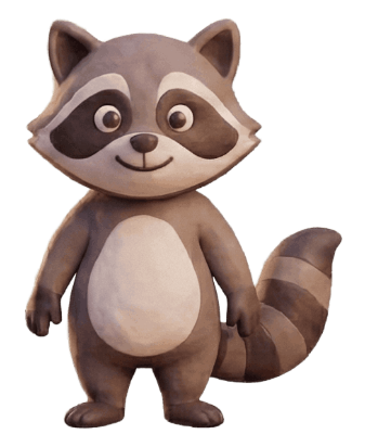 RaqunAI mascot